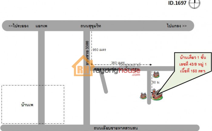 รหัส1697 ซอยหนองช่องนา-บ้านกรูน